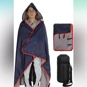 Large Waterproof Stadium BlanketCold Weather, Soft Warm Fleece Camping Blanket